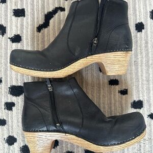 CLEARANCE ! Dansko W' Maria Boot Black Full Grain Leather -  EU 40 US 10